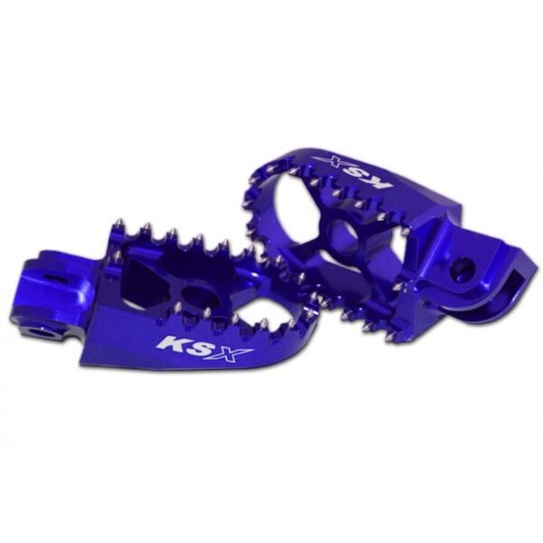 Estriberas KSX Yamaha GasGas aluminio azul