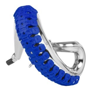 Protector de escape Polisport azul.