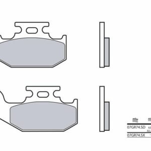 Pastillas de freno TRASERA YAMAHA