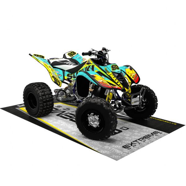 Adhesivos Quad Suzuki LTZ 400 Amarillo-Turquesa - Imagen 2