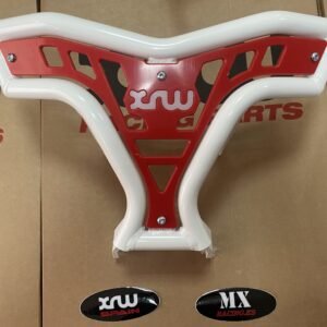 DEFENSA DELANTERA X16 BLANCA PHD ROJO SUZUKI LTZ 400