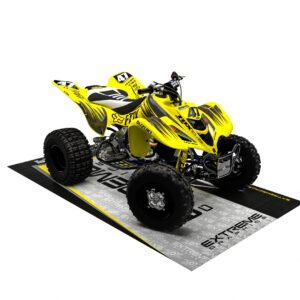 Adhesivos Quad Suzuki LTZ 400 Carbono Amarillo