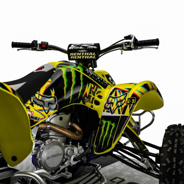 Adhesivos Quad Suzuki LTZ 400 MONSTER AMARILLO - Imagen 4