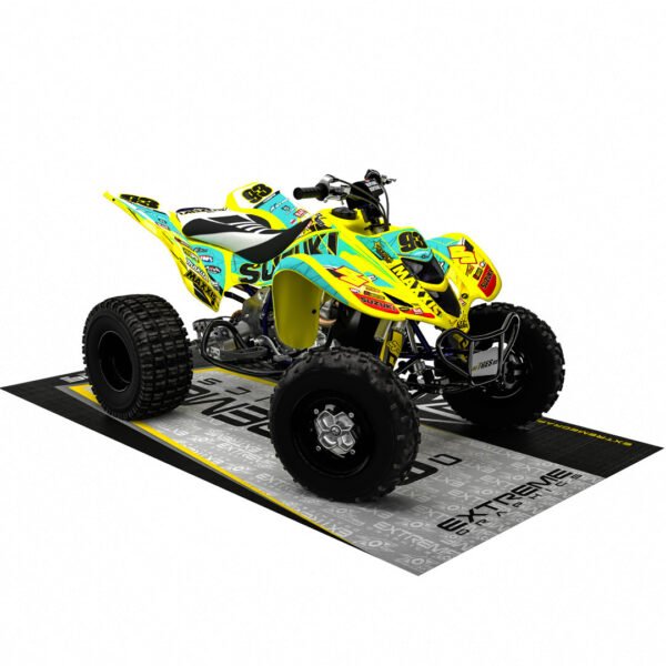 Adhesivos Quad Suzuki LTZ 400 Amarillo-Turquesa