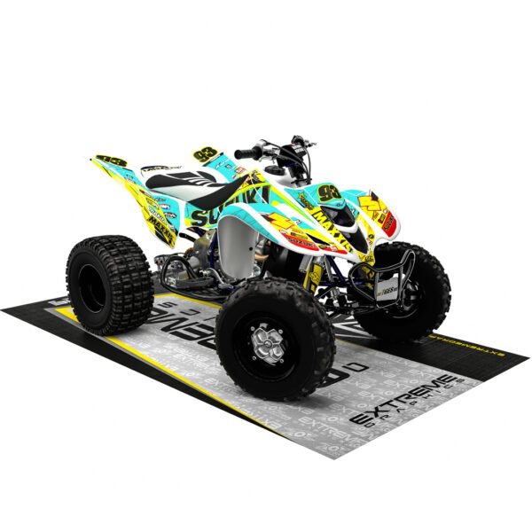 Adhesivos Quad Suzuki LTZ 400 Amarillo-Turquesa - Imagen 3