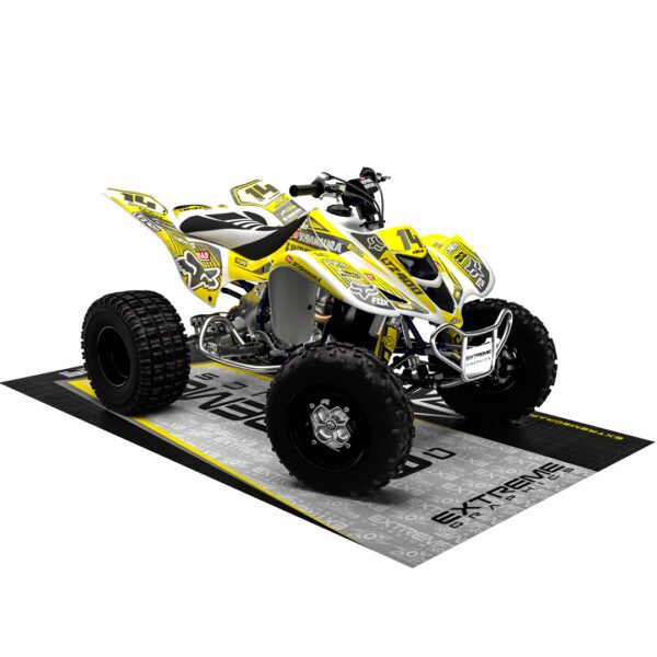 Adhesivos Quad Suzuki LTZ 400 3 amarillo-gris - Imagen 2