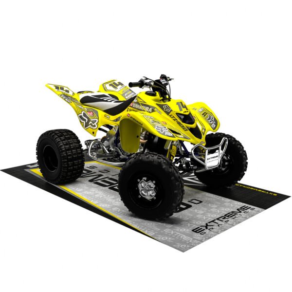 Adhesivos Quad Suzuki LTZ 400 3 amarillo-gris