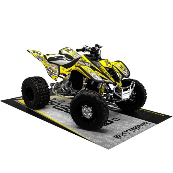 Adhesivos Quad Suzuki LTZ 400 3 amarillo-gris - Imagen 3