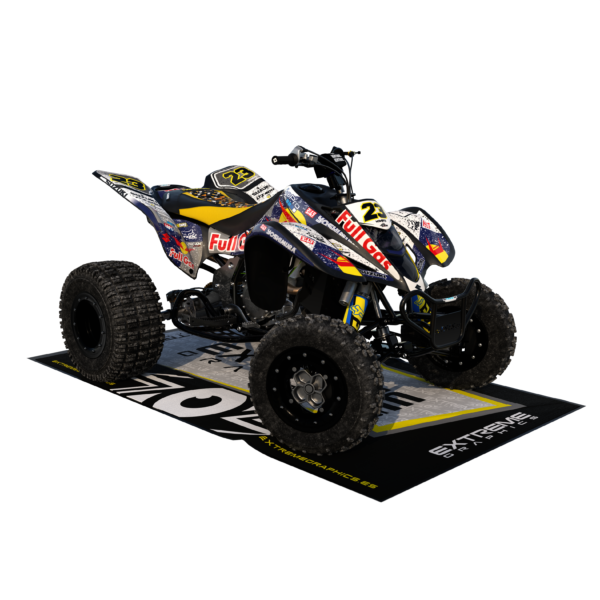 Adhesivos Quad Suzuki LTZ 400 RedBull blanco - Imagen 3