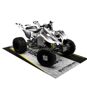 Adhesivos Quad Suzuki LTZ 400 Carbono Blanco