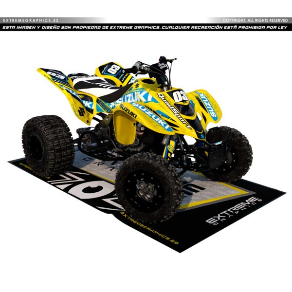 Adhesivos Quad Suzuki LTZ 400 Quadsport 400 Amarillo Azul