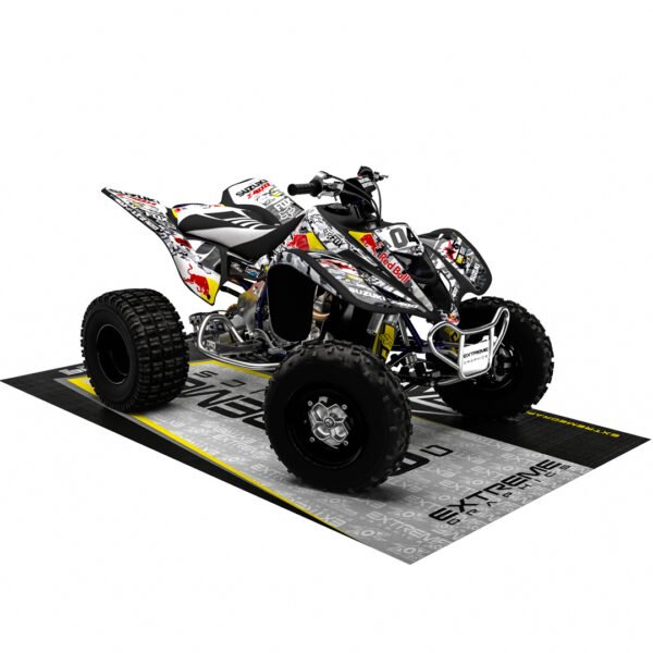 Adhesivos Quad Suzuki LTZ 400 Diseño Camuflaje Blanco - Imagen 3