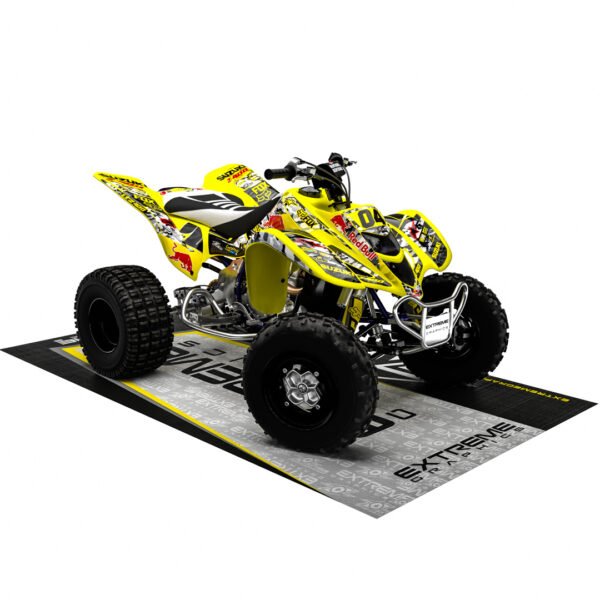 Adhesivos Quad Suzuki LTZ 400 Diseño Camuflaje Amarillo