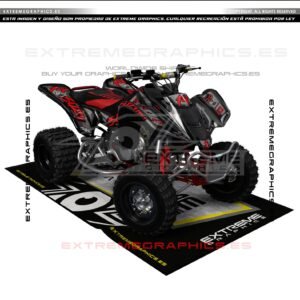 Adhesivos Quad Suzuki LTZ 400 Taker Rojo