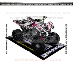 Adhesivos Quad Suzuki LTZ 400 Camo Fox Rosa