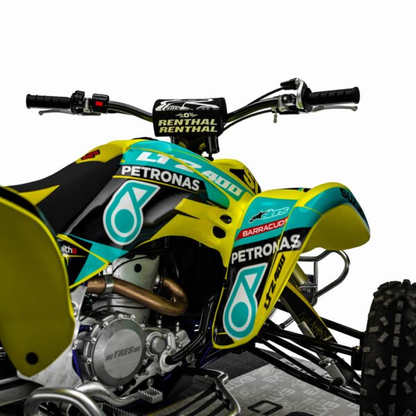 Adhesivos Quad Suzuki LTZ 400 PETRONAS AMARILLO - Imagen 4