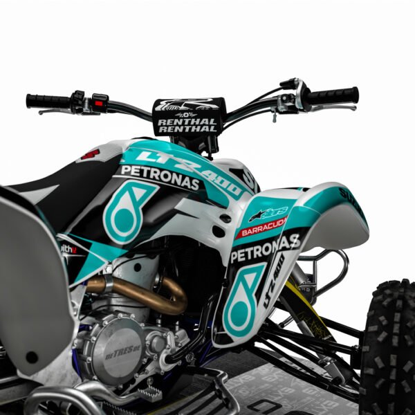 Adhesivos Quad Suzuki LTZ 400 PETRONAS BLANCO - Imagen 4