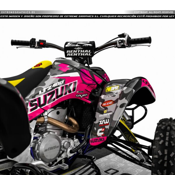 Adhesivos Quad Suzuki LTZ 400 Diablo Rosa - Imagen 4