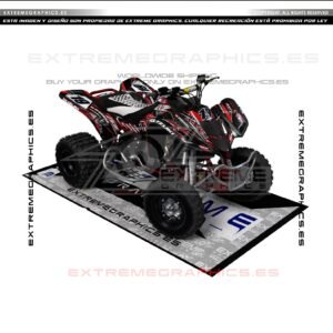 Adhesivos Quad Suzuki LTZ 400 Racing Line Negro