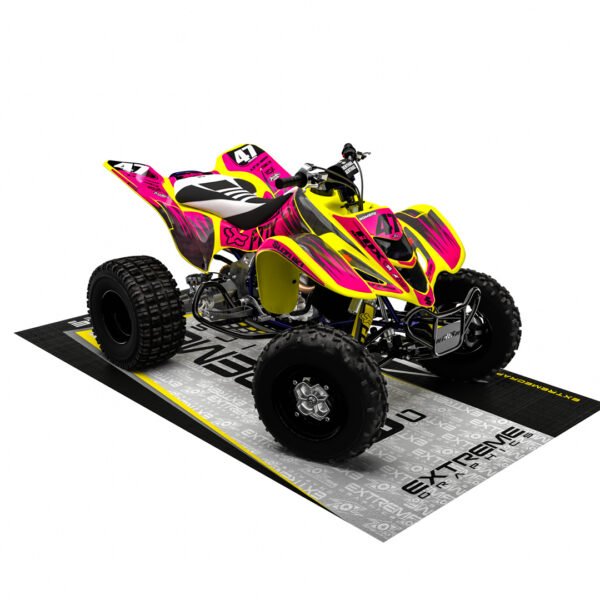 Adhesivos Quad Suzuki LTZ 400 Carbono Rosa - Imagen 3