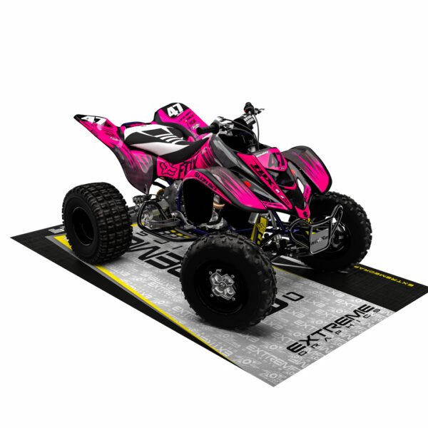 Adhesivos Quad Suzuki LTZ 400 Carbono Rosa