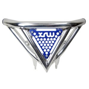 DEFENSA DELANTERA XR10 PULIDAS PHD AZUL - KIMCO KXR 250