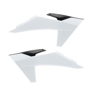 KTM - Tapas de radiador KTM SX/SX - F/XC/XC - F(23 - 24) EXC/EXC - F/XC - W/XC - FW (24 - >) - Negro/Blanco Color OEM
