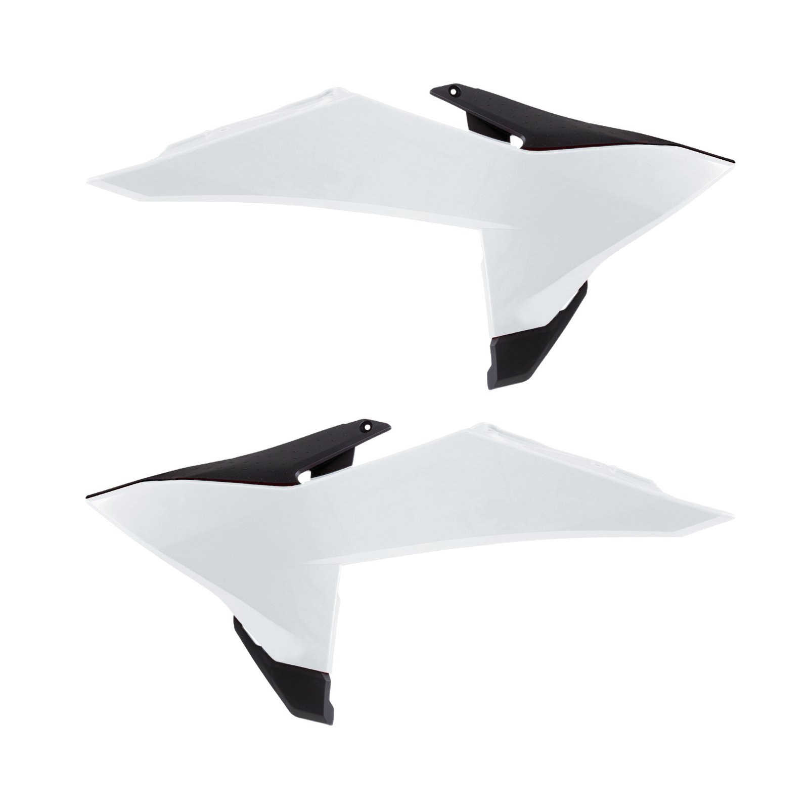 KTM - Tapas de radiador SX/SXF/XC (25 - >) - Blanco / Negro