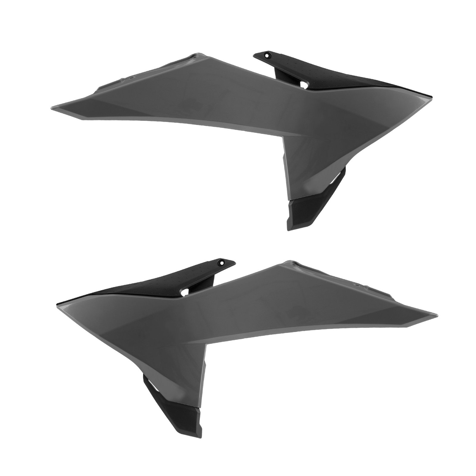 KTM - Tapas de radiador SX/SXF/XC (25 - >) - Gris Nardo / Negro