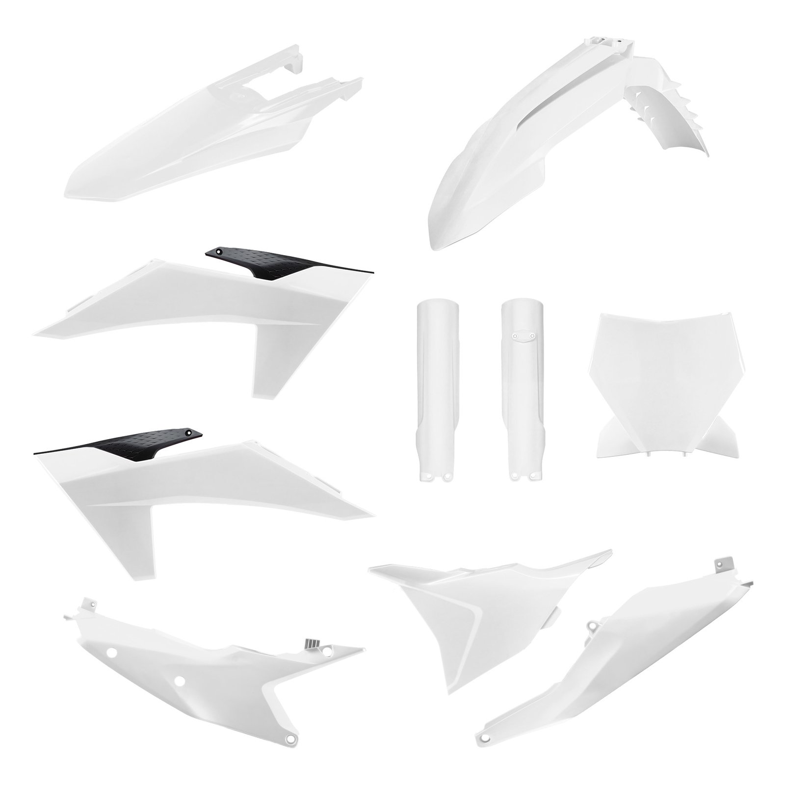 KTM - Kit de plásticos completo SX/SX - F/XC/XC - F(23 - 24) - Blanco