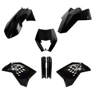 KTM - Kit de plásticos completo EXC/EXC - F/ XC - W / XC - FW (08 - 11) - Negro