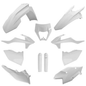 KTM - Kit de plásticos completo KTM EXC/EXC - F/XC - W/XC - FW(17 - 19) - Blanco KTM