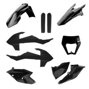 KTM - Kit de plásticos completo KTM EXC/EXC - F/XC - W/XC - FW(17 - 19) - Negro
