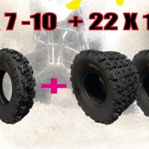 Pack de 4 neumaticos WITRAXX 6 lonas 22x7x10 + 22x11x9