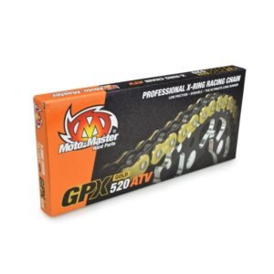 Cadena GPX ATV 520 MOTOMASTER X-RING DORADA reforzada con retenes 98 pasos