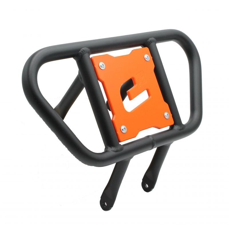 Defensa aluminio CROSSPRO P-20 negra y naranja LTZ 400 KFX 400 TRX 400 450 R/ER DVX 400