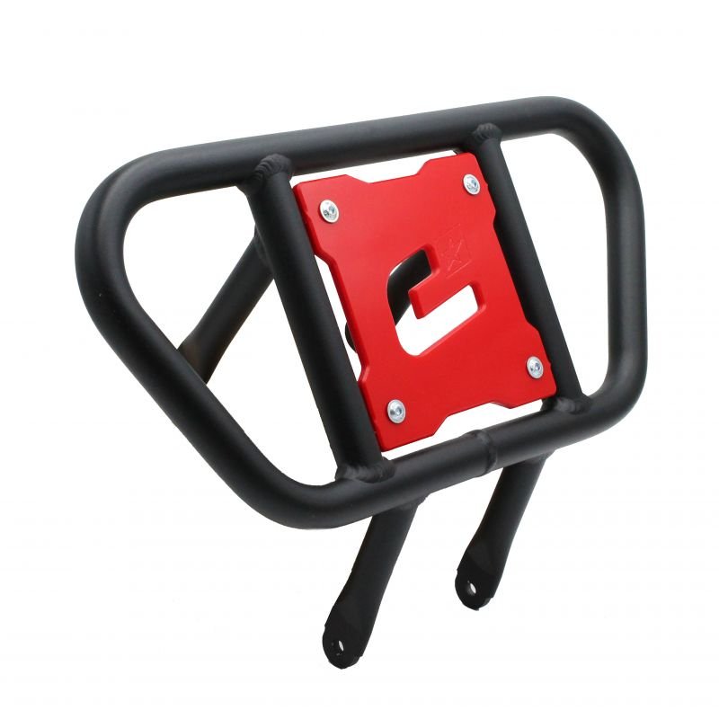 Defensa aluminio CROSSPRO P-20 negra y roja Yamaha YFZ 450 04-13