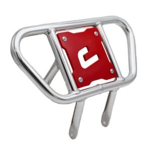 Defensa aluminio CROSSPRO P-20 pulida y roja LTZ 400 KFX 400 TRX 400 450 R/ER DVX 400