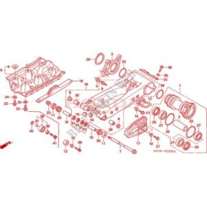 Eje basculante Original Honda TRX 450 R (n7)