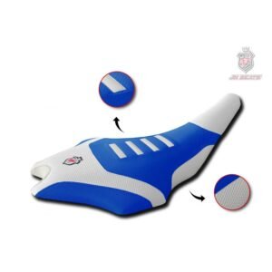 Funda de asiento JN SEATS azul y blanca para Yamaha YFZ 450 R