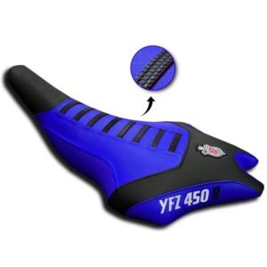 Funda de asiento JN SEATS azul y negra para Yamaha YFZ 450 R
