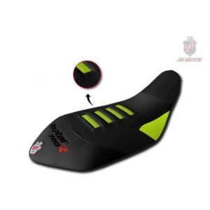Funda de asiento JN SEATS negra y verde para Raptor 700