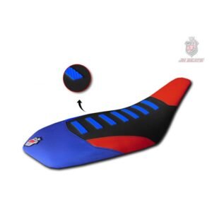 Funda de asiento JN SEATS negro azul y rojo para Yamaha YFZ 450