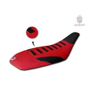 Funda de asiento JN SEATS roja y negra para Yamaha YFZ 450