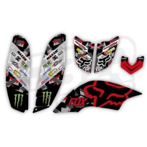 Kit adhesivos Fox Yamaha YFM 660 rojo