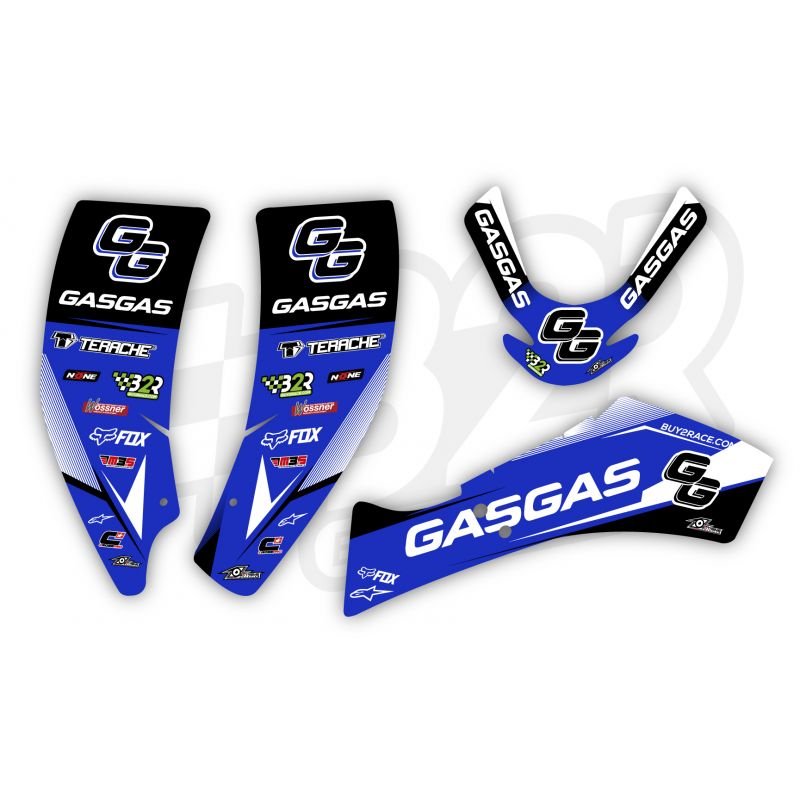 Kit adhesivos GASGAS wild 250 / 300 / 450 azul