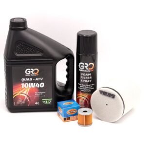 Kit mantenimiento 4L aceite + filtro + filtro aire + spray filtro M3S-TWIN AIR-GRO Suzuki LTZ 400 KFX 400 DVX 400