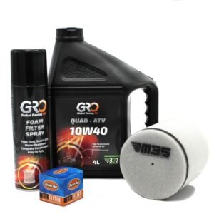 Kit mantenimiento aceite 4L + filtro aire + aceite + spray filtro M3S-TWIN AIR-GRO Suzuki LTR 450 06-11