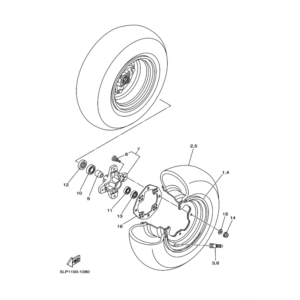 Neumatico delantero original Yamaha YFM RAPTOR 700 RAPTOR (n2 y n5)