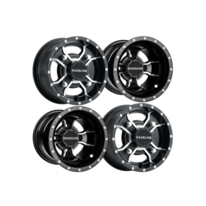 Pack 4 llantas RACELINE Mamba Sport 10x5 3+2 4/146 Y 9x8 3+5 4/115 YAMAHA POLARIS